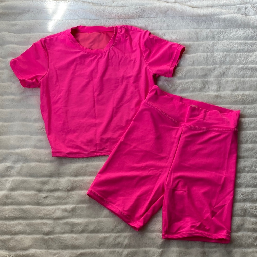 Good American Pink Pantsuit Set